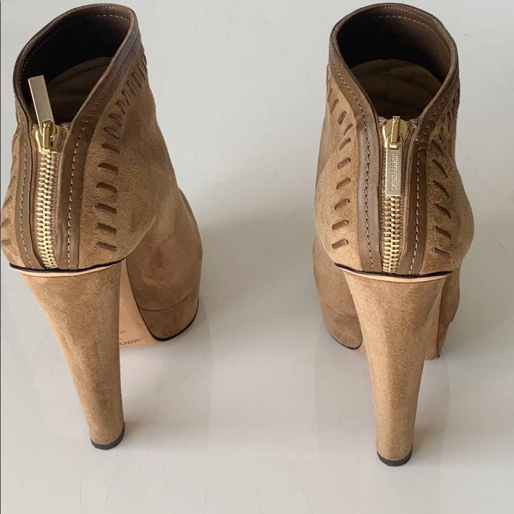 Jimmy Choo, Evans Suede Ankle Boots/Booties - Picture 6 of 11